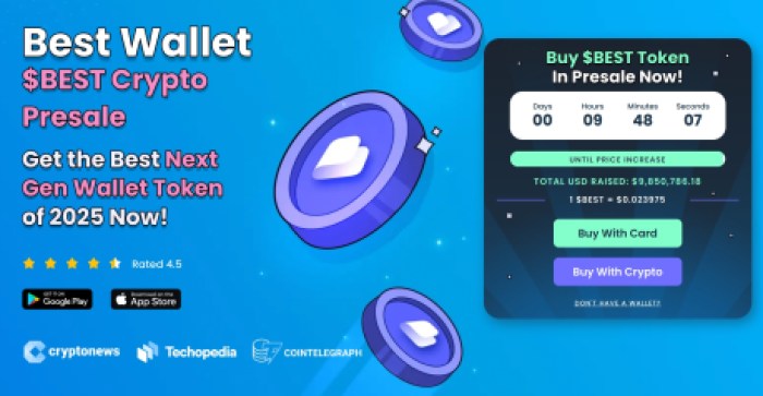 Best Wallet presale interface